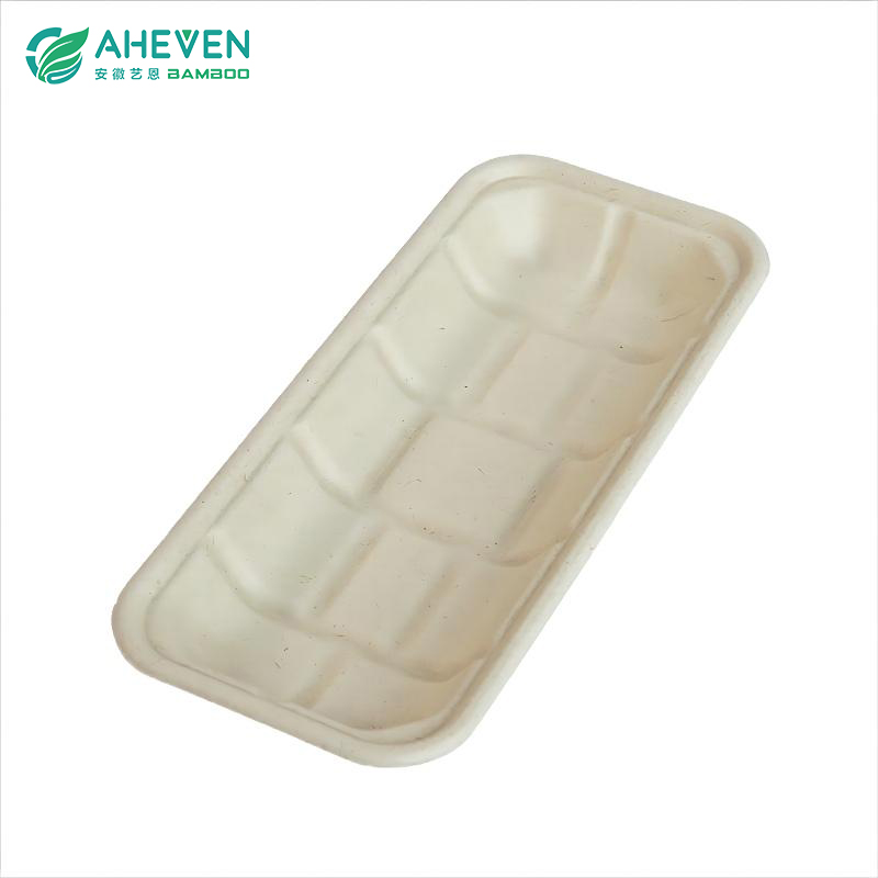 Wholesale Cheap Price Disposable Sugarcane Bagasse Tray for Supermarket Use Featured Image