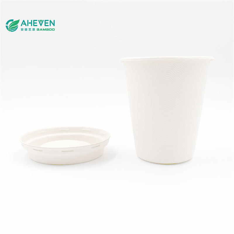 China Manufacture of Natural Disposable Eco Sugarcane Bagasse Cups 8 oz Featured Image