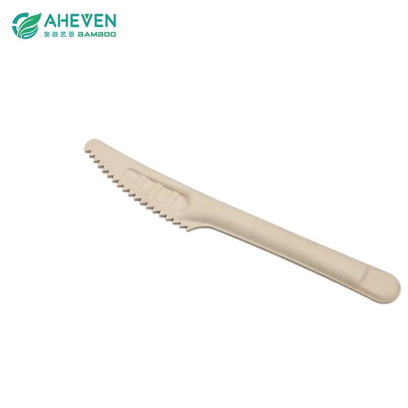 High Quality Eco Friendly Disposable Cutlery Bagasse Knife Fork Spoon Featured Image