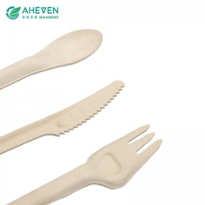 High Quality Eco Friendly Disposable Cutlery Bagasse Knife Fork Spoon